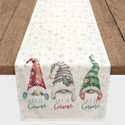 Let It Gnome 16x72 Poly Twill Table Runner 8 Let It Gnome 16x72 Poly Twill Table Runner -Northlight Shop D518245S 2