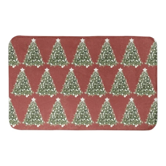 Designs Direct Oh Christmas Tree Pattern 34" X 21" Bath Mat 3 Designs Direct Oh Christmas Tree Pattern 34" X 21" Bath Mat