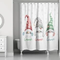 Let It Gnome Shower Curtain 5 Let It Gnome Shower Curtain -Northlight Shop D518264S 1 1