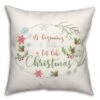 Beginning Look Christmas 18x18 Throw Pillow 1 Beginning Look Christmas 18x18 Throw Pillow -Northlight Shop D518279S 1