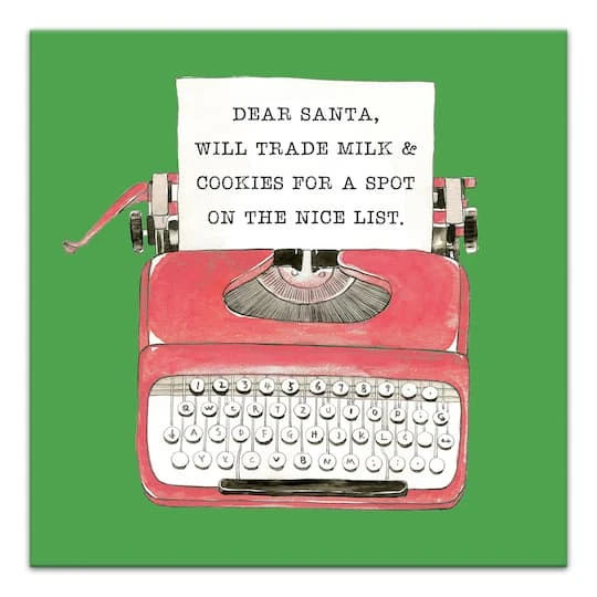 Christmas Typewriter Canvas Wall Art 3 Christmas Typewriter Canvas Wall Art