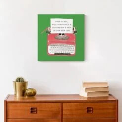 Christmas Typewriter Canvas Wall Art 13 Christmas Typewriter Canvas Wall Art -Northlight Shop D518300S 5