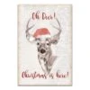 Oh Deer Christmas Here Canvas Wall Art -Northlight Shop D518314S 1
