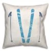 Let It Snow Skis18x18 Throw Pillow 1 Let It Snow Skis18x18 Throw Pillow -Northlight Shop D518357S 1