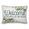 Welcome Neck Of Woods 14x20 Throw Pillow -Northlight Shop D518361S 1
