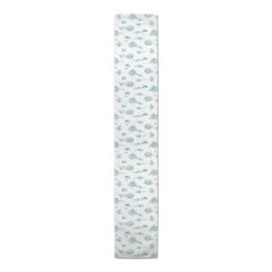 Snowy Town Teal 16x90 Poly Twill Table Runner 9 Snowy Town Teal 16x90 Poly Twill Table Runner -Northlight Shop D518384S 3