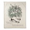 Winter Wonderland50x60 Coral Fleece Blanket 1 Winter Wonderland50x60 Coral Fleece Blanket -Northlight Shop D518396S 1