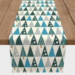 Mod Cool Tree 16x90 Poly Twill Table Runner 8 Mod Cool Tree 16x90 Poly Twill Table Runner -Northlight Shop D518402S 2