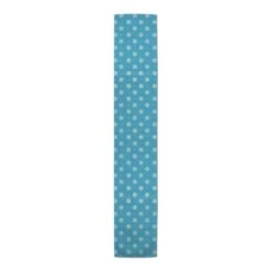 Simple Snowflake Blue 16x90 Poly Twill Table Runner -Northlight Shop D518403S 3