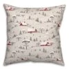 Snowy Village18x18 Throw Pillow 2 Snowy Village18x18 Throw Pillow -Northlight Shop D518415S 1