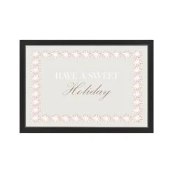 30" Sweet Holiday Peppermint Black Framed Print Wall Art -Northlight Shop D518466S 1 1