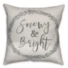 Snowy And Bright 18x18 Throw Pillow 2 Snowy And Bright 18x18 Throw Pillow -Northlight Shop D518478S 1