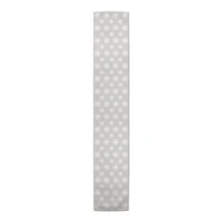 Neutral Snow Flakes 16x90 Poly Twill Table Runner -Northlight Shop D518493S 3