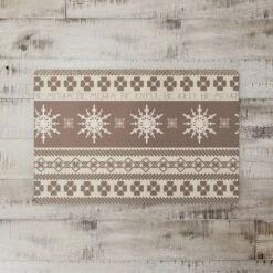 Designs Direct Christmas Neutral Sweater 27" X 18" Floor Mat -Northlight Shop D518534S 2