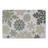 Snowflake Pattern 27x18 Floor Mat 1 Snowflake Pattern 27x18 Floor Mat -Northlight Shop D518538S 1