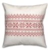Knit Snowflakes 18x18 Throw Pillow -Northlight Shop D518564S 1