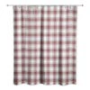 Red & Gray Plaid Shower Curtain 2 Red & Gray Plaid Shower Curtain -Northlight Shop D518565S 1