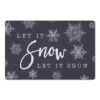 Let It Snow 27x18 Floor Mat