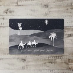 Wise Men Seek Him 27x18 Floor Mat -Northlight Shop D518605S 2