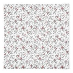 Holly And Leaves 10x10 Cotton Twill Napkin