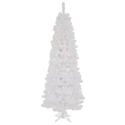 6.5ft. Pre-Lit Sparkle White Spruce Artificial Christmas Tree, Clear Dura-Lit Lights