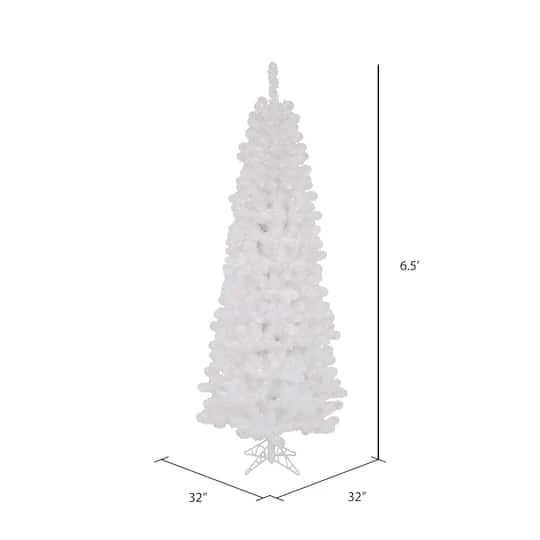 6.5ft. Pre-Lit Sparkle White Spruce Artificial Christmas Tree, Clear Dura-Lit Lights 7 6.5ft. Pre-Lit Sparkle White Spruce Artificial Christmas Tree, Clear Dura-Lit Lights - Image 5