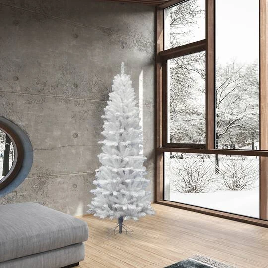 6.5ft. Unlit White Salem Pine Artificial Christmas Tree 5 6.5ft. Unlit White Salem Pine Artificial Christmas Tree - Image 3