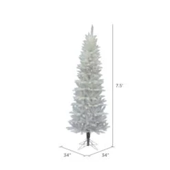 7.5ft. Unlit Sparkle White Spruce Artificial Christmas Tree 11 7.5ft. Unlit Sparkle White Spruce Artificial Christmas Tree -Northlight Shop D522283S 4