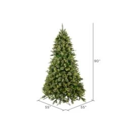 7.5ft. Pre-Lit Cashmere Pine Artificial Christmas Tree, Warm White Dura-Lit® LED Lights -Northlight Shop D522304S 6