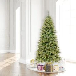 7.5ft. Pre-Lit Cashmere Artificial Christmas Tree, Warm White Dura-Lit® LED Lights -Northlight Shop D522360S 2