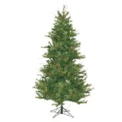 7.5ft. Unlit Mixed Country Pine Slim Artificial Christmas Tree 8 7.5ft. Unlit Mixed Country Pine Slim Artificial Christmas Tree -Northlight Shop D522375S 1 1