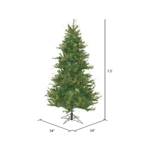 7.5ft. Unlit Mixed Country Pine Slim Artificial Christmas Tree 7 7.5ft. Unlit Mixed Country Pine Slim Artificial Christmas Tree - Image 5