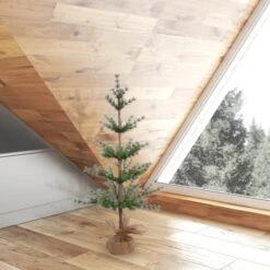 3ft. Unlit Split Venetian Pine Artificial Christmas Tree In Burlap Base 8 3ft. Unlit Split Venetian Pine Artificial Christmas Tree In Burlap Base -Northlight Shop D522494S 2