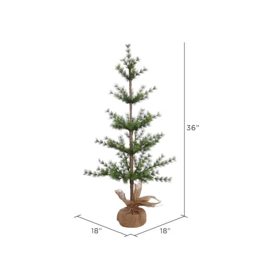 3ft. Unlit Split Venetian Pine Artificial Christmas Tree In Burlap Base 6 3ft. Unlit Split Venetian Pine Artificial Christmas Tree In Burlap Base - Image 4
