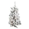 3ft. Pre-Lit Flocked Alaskan Pine Artificial Christmas Tree, Clear Dura-Lit® Lights 2 3ft. Pre-Lit Flocked Alaskan Pine Artificial Christmas Tree, Clear Dura-Lit® Lights -Northlight Shop D522496S 1