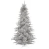 3ft. Unlit Silver Tinsel Fir Artificial Christmas Tree 2 3ft. Unlit Silver Tinsel Fir Artificial Christmas Tree -Northlight Shop D522511S 1