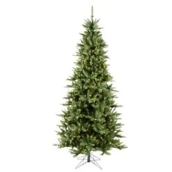 6.5ft. Pre-Lit Slim Camdon Fir Artificial Christmas Tree, Warm White Dura-Lit® LED Lights 8 6.5ft. Pre-Lit Slim Camdon Fir Artificial Christmas Tree, Warm White Dura-Lit® LED Lights -Northlight Shop D522525S 1 1