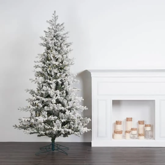7.5ft. Pre-Lit Frosted Eastern Fraser Fir Artificial Christmas Tree, Warm White LED Lights 5 7.5ft. Pre-Lit Frosted Eastern Fraser Fir Artificial Christmas Tree, Warm White LED Lights - Image 3