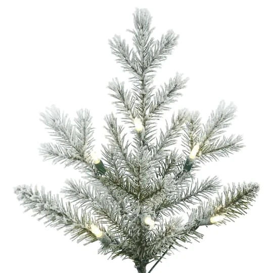 7.5ft. Pre-Lit Frosted Eastern Fraser Fir Artificial Christmas Tree, Warm White LED Lights 6 7.5ft. Pre-Lit Frosted Eastern Fraser Fir Artificial Christmas Tree, Warm White LED Lights - Image 4