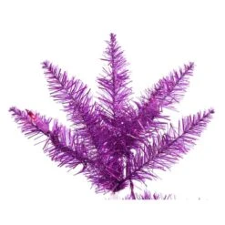 2ft. Pre-Lit Purple Artificial Christmas Tree, Purple LED Lights -Northlight Shop D522547S 3