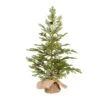 24" Unlit Cedar Pine Artificial Christmas Tree In Burlap Base -Northlight Shop D522600S 1