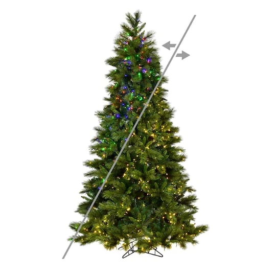 6.5ft. Pre-Lit Brighton Pine Artificial Christmas Tree, Color Changing LED Lights 4 6.5ft. Pre-Lit Brighton Pine Artificial Christmas Tree, Color Changing LED Lights - Image 2
