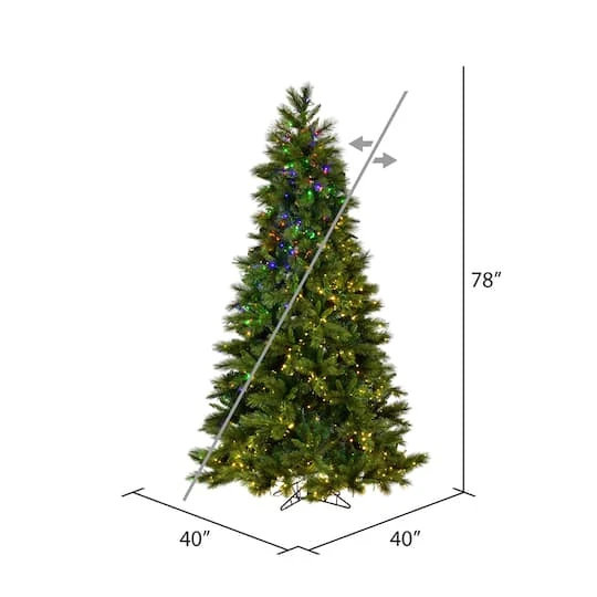 6.5ft. Pre-Lit Brighton Pine Artificial Christmas Tree, Color Changing LED Lights 11 6.5ft. Pre-Lit Brighton Pine Artificial Christmas Tree, Color Changing LED Lights - Image 9