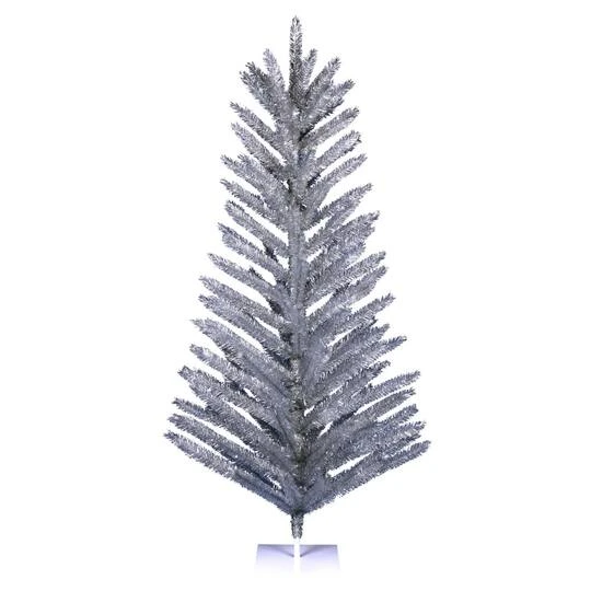 6ft. Unlit Vintage Aluminum Artificial Christmas Tree 3 6ft. Unlit Vintage Aluminum Artificial Christmas Tree