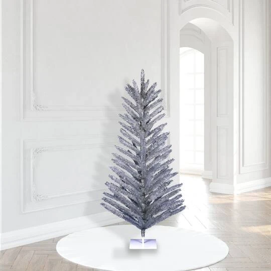 6ft. Unlit Vintage Aluminum Artificial Christmas Tree 5 6ft. Unlit Vintage Aluminum Artificial Christmas Tree - Image 3