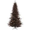 3ft. Pre-Lit Black Fir Artificial Christmas Tree, Warm White LED Lights -Northlight Shop D522682S 1