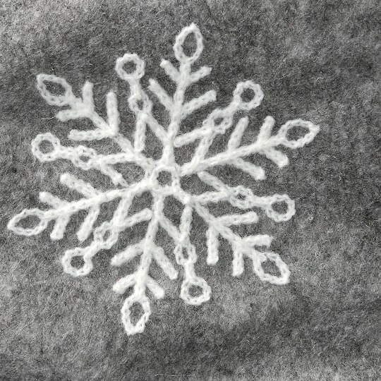 18" Gray Christmas Stocking With Snowflakes 8 18" Gray Christmas Stocking With Snowflakes - Image 6