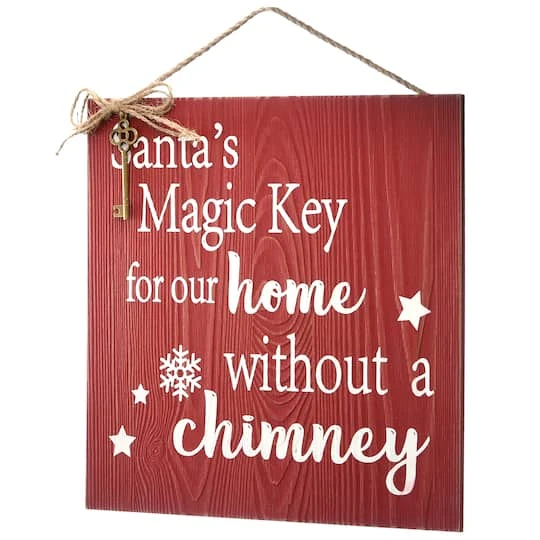 10" Santa’s Key Door Sign 4 10" Santa’s Key Door Sign - Image 2