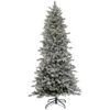 7ft. Pre-Lit Snowy Calton Pine Artificial Christmas Tree, Warm White LED Lights 2 7ft. Pre-Lit Snowy Calton Pine Artificial Christmas Tree, Warm White LED Lights -Northlight Shop D531411S 1