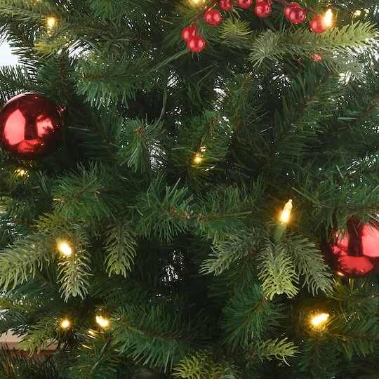 4ft. Pre-Lit & Pre-Decorated Scotch Creek Fir Entrance Artificial Christmas Tree, Warm White LED Lights 7 4ft. Pre-Lit & Pre-Decorated Scotch Creek Fir Entrance Artificial Christmas Tree, Warm White LED Lights - Image 5